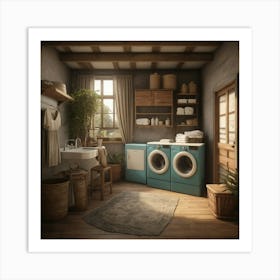 Default Default Vintage And Retro Laundry Aestethic 2 (2) Art Print