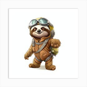 Star Wars Sloth 1 Art Print