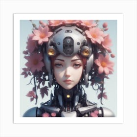 Robot Girl 2 Art Print