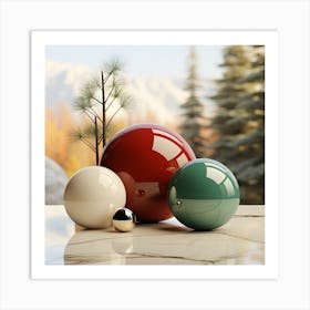 Christmas Ornaments 17 Art Print