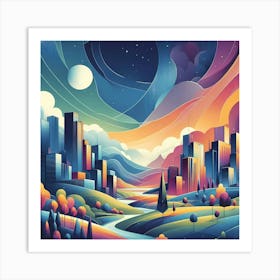 Cityscape 47 Art Print