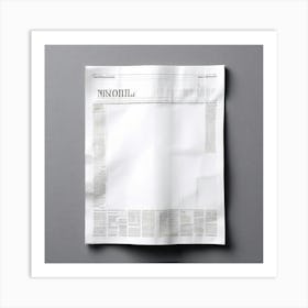 Newspaper Mockup Art Print