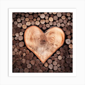 Heart Of Wood Art Print