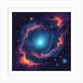 Nebula In Space Art Print