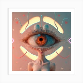 Eye Of Love Art Print