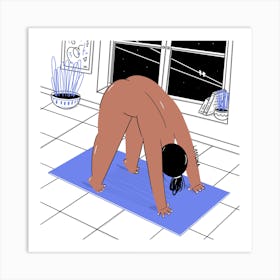 Yoga with confidence 1 Art Print