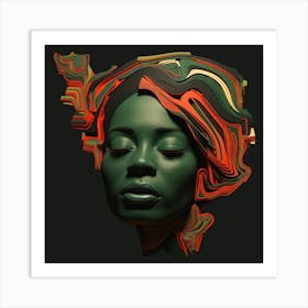 Portrait Of African Woman 4 Art Print