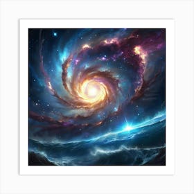 Galaxy In Space Art Print