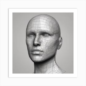 Head Of A Man 2 Art Print