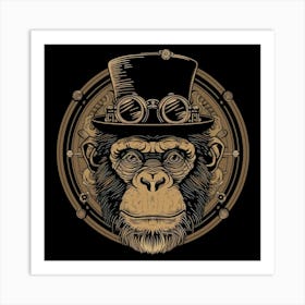 Steampunk Monkey 36 Art Print