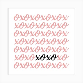 Kiss Me Xoxo Art Print