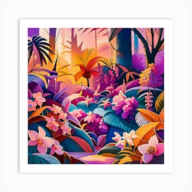 Tropical Jungle Art Print