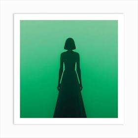 Silhouette Of A Woman 2 Art Print