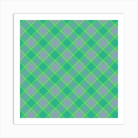 Plaid Fabric 14 Art Print