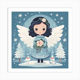 Christmas Angel 5 Art Print