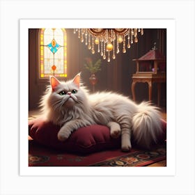 Princess Cat Art Print