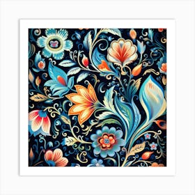 Floral Pattern 2 Art Print