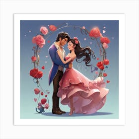 Beauty And The Beast Art Print