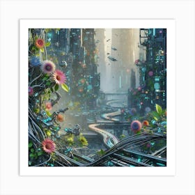 Futuristic City 20 Art Print