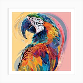 Colorful Parrot 1 Art Print