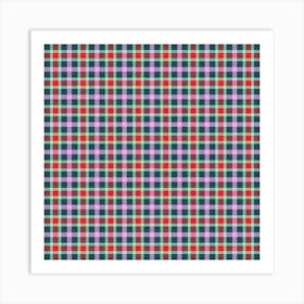 Plaid Fabric 114 Art Print