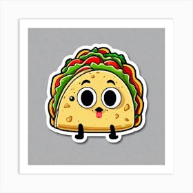 Taco Sticker 11 Art Print