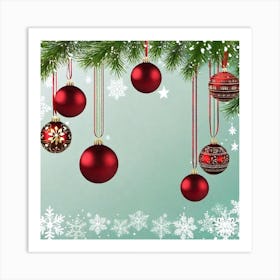 Christmas Tree Background Art Print