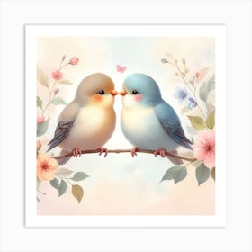 Love birds Art Print