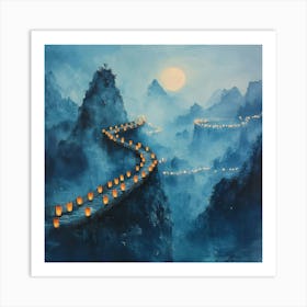 Lanterns In The Sky Art Art Print