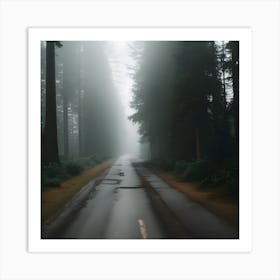 Road In The Fog 1 Art Print