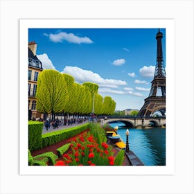 Paris Eiffel Tower 3 Art Print