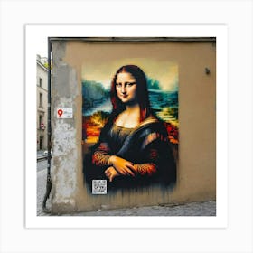 Digital Mona Lisa Art Print