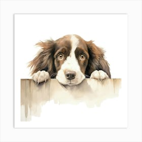 Spaniel English Sprint 2 Art Print