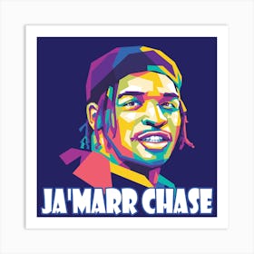 Ja Marr Chase Wpap Style Art Print