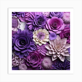 Paper Flowers 10 Art Print