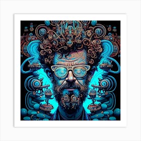 Terence McKenna Thoughts Art Print