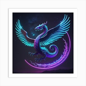 Soar In The Night Sky 2 Art Print