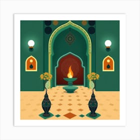 Islamic Interior Design Art Print