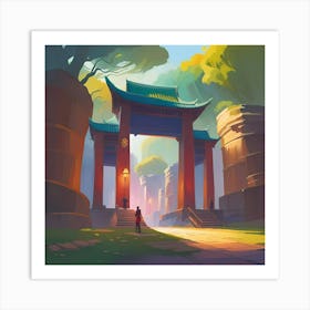 Chinese Gate 1 Art Print