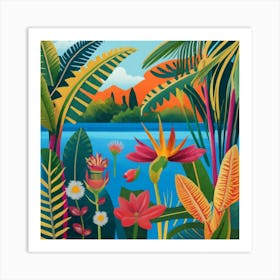 tropical nature Art Print