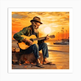 Acoustic Guitar 10 Art Print