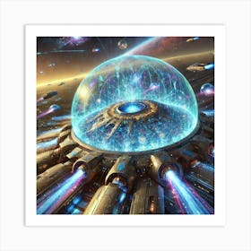 A Vivid Depiction Of The Anomaly Shield Ability Us Art Print