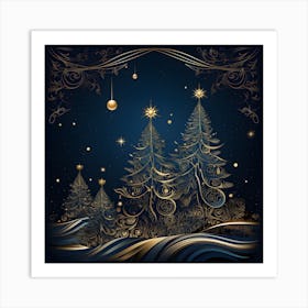 Elegant Christmas Design Series021 Art Print