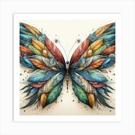 Butterfly Art Drawing 2 Art Print