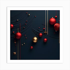 Christmass Abstract 002 Art Print