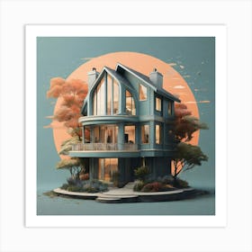 Default Create A Unique Of Mention House 0 Art Print