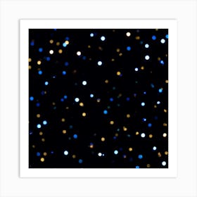 Abstract Pattern Of Bling And Glittering Diamonds Evoking A Magical Cosmic Party Atmosphere With R (3) Art Print