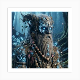 Elf In The Woods Art Print