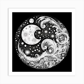 Yin Yang 45 Art Print