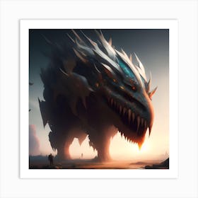 Dragon Monster Art Print